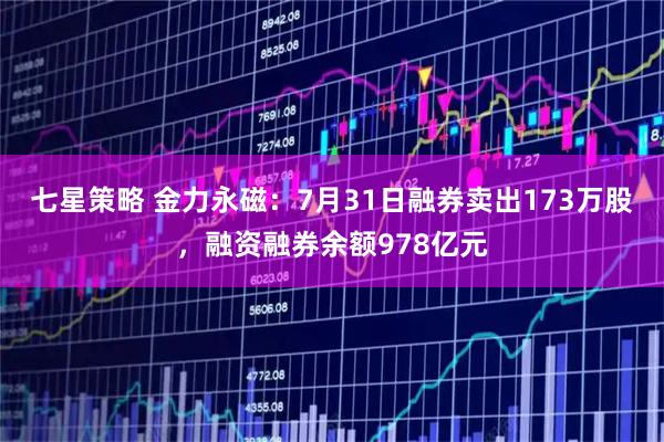 七星策略 金力永磁:7月31日融券卖出173万股,融资融券余额978亿元